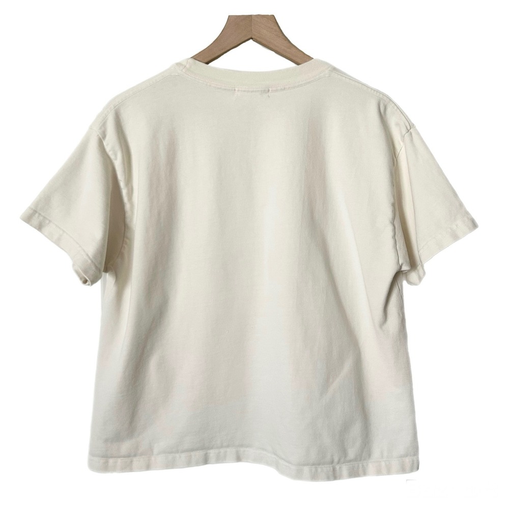 Madhappy Local Optimist Graphic T-Shirt Cream Off-White Made in USA Size Large - Picture 2 of 8